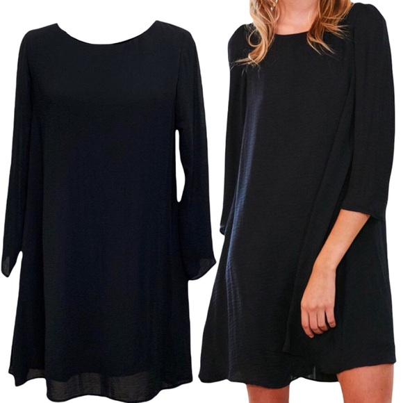 Show Me Your MuMu Dresses & Skirts - SHOW ME YOUR MUMU BLACK CHIFFON MINI TUNIC DRESS size S